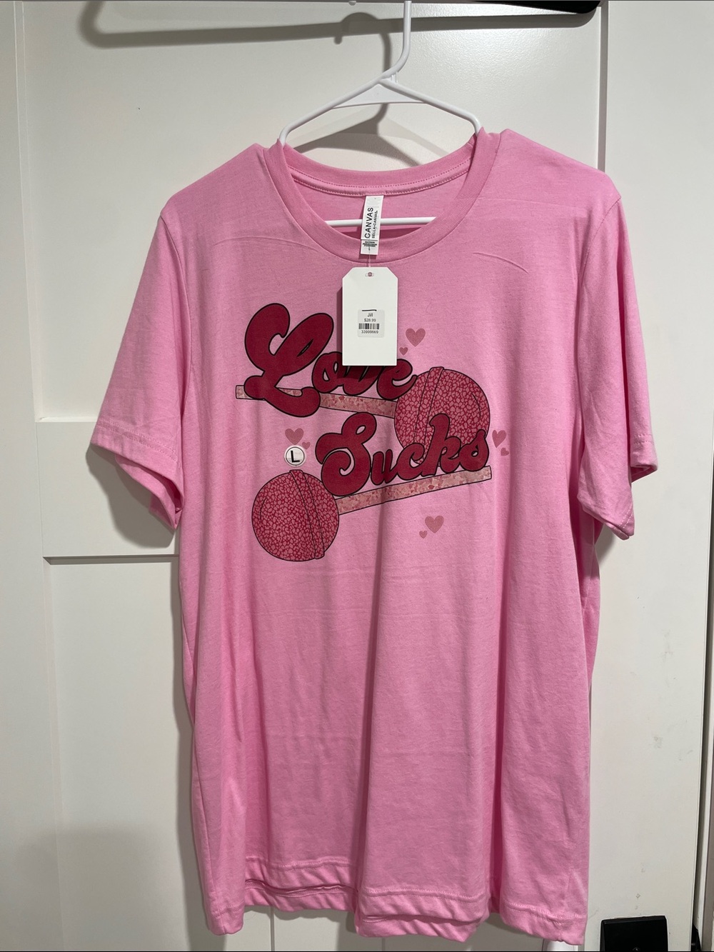 Love Sucks Pink Short Sleeve Tee